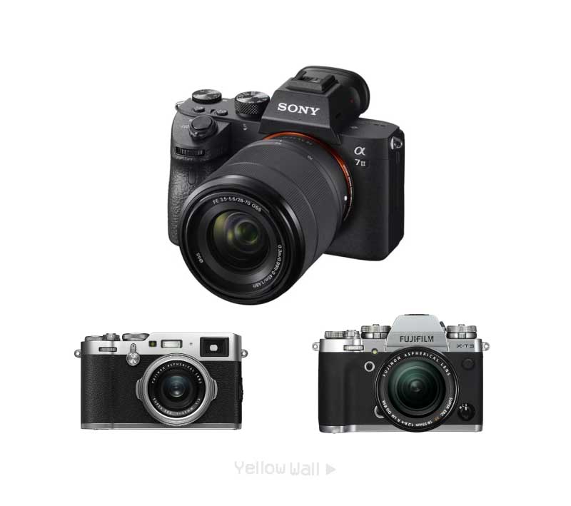 Sony A7 III و Fujifilm X-T3 و Fujifilm X100f