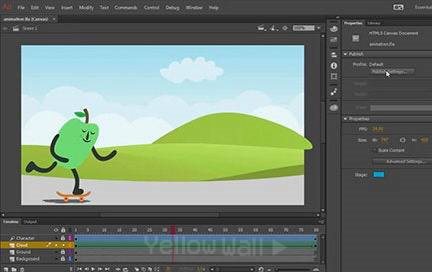ساخj انیمیشن دویعدی در ابزار adobe